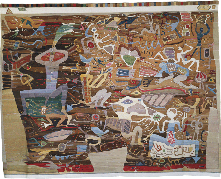 Ulrich Reimkasten, Die Haut, Gobelin, Tapisserie, 1986