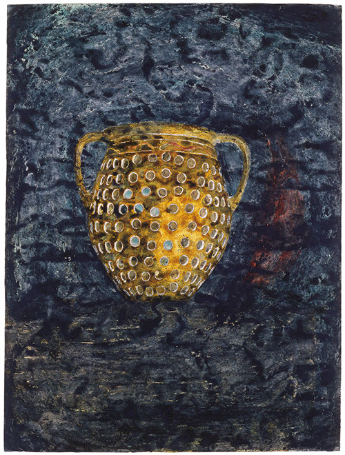 Ulrich Reimkasten, Meine Großmutter, 1996, Pigmente, Kirschgummi auf Bütten, gerahmt, 105 x 78 cm, Repro: André Gessner