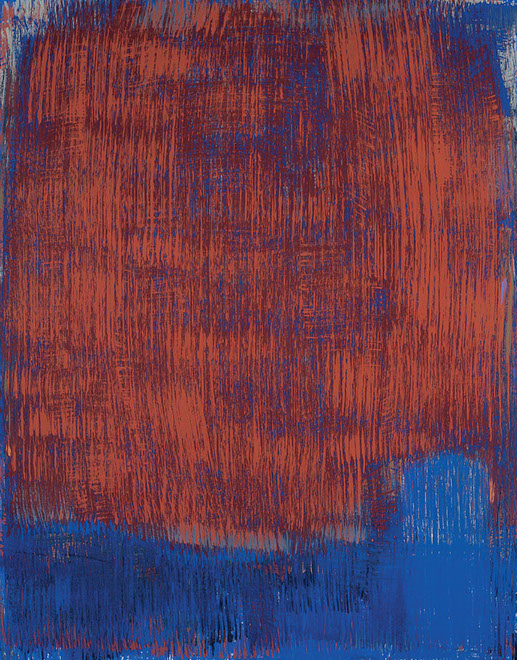 Ulrich Reimkasten, Traumbild, 2000, Pigmente, Acryl, Leim, Steinmehle auf Leinwand, 180 x 140 cm, Repro: Thomas Richter