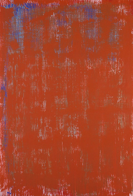 Ulrich Reimkasten, Fiesta , 2001, Pigmente, Acryl, Leim auf Leinwand, 190 x 135 cm, Krake [1/5], Repro: Thomas Richter