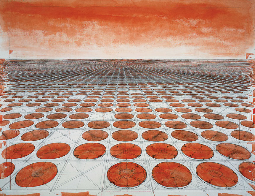 Ulrich Reimkasten, Blumen aus Stein I, 2002, Acryl, Japantusche, Kohle auf Leinwand, 210 x 270 cm, Repro: Thomas Richter