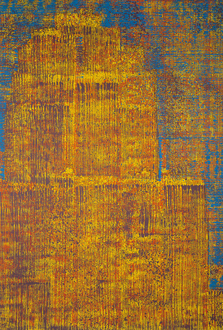 Ulrich Reimkasten, Der Turm, 2002, Pigmente, Acryl, Leim auf Jute, 250 x 170 cm, Repro: Thomas Richter