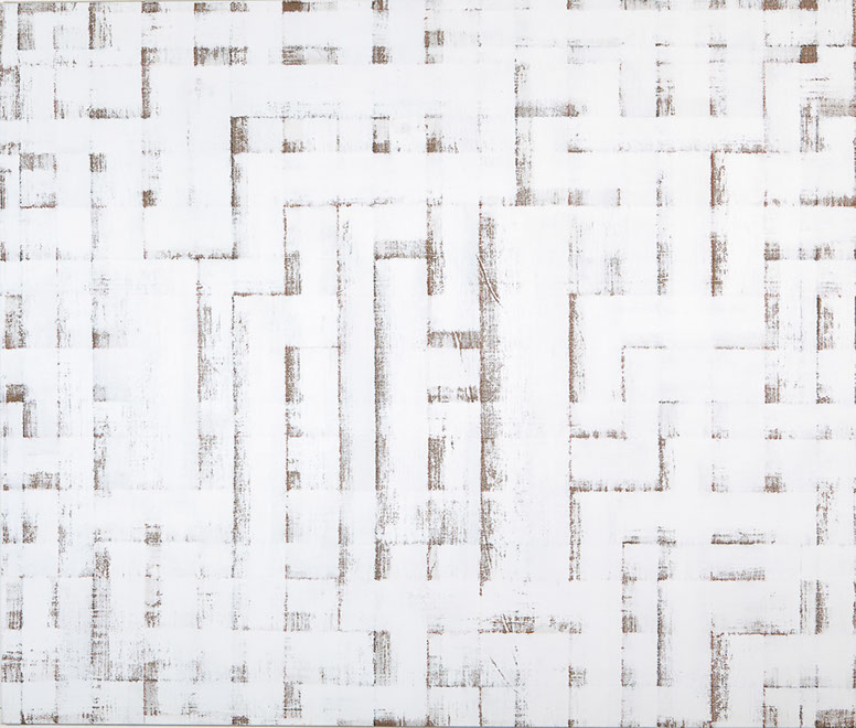 Ulrich Reimkasten, Vorfrühling I, 2002, Acryl auf ungrundierter Leinwand, 220 x 260 cm, Repro: Joachim Blobel