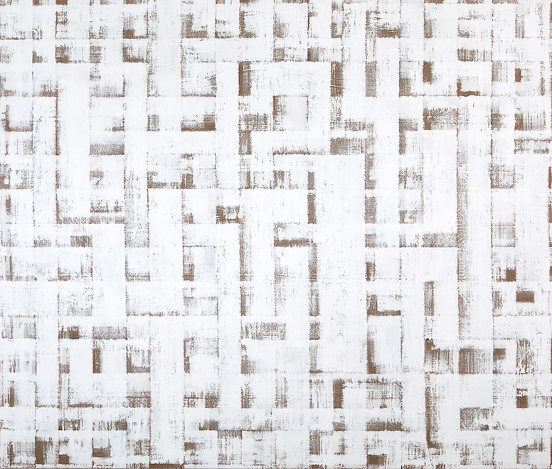 Ulrich Reimkasten, Vorfrühling II, 2002, Acryl auf ungrundierter Leinwand, 220 x 260 cm, Repro: Joachim Blobel