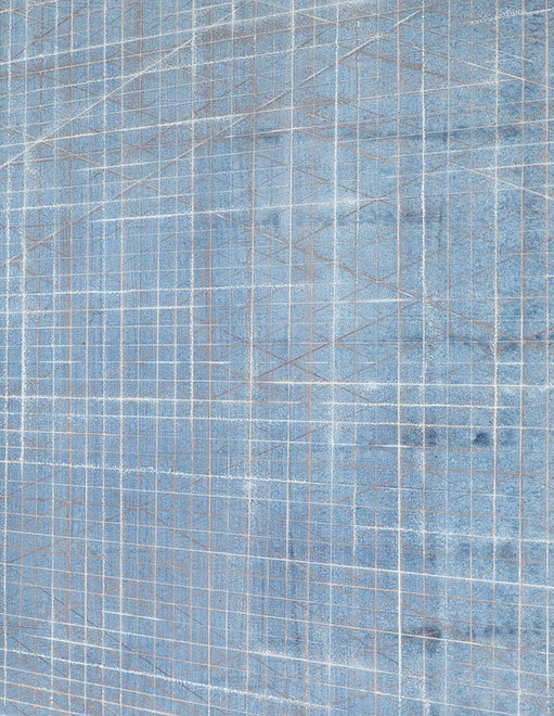 Ulrich Reimkasten, Kalender Perspektive B, 2006, Pigmente, Acryl, Leim auf Leinwand, 155 x 120 cm, Tzolkin [17/17], Repro: Joachim Blobel