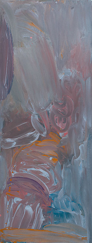 Ulrich Reimkasten, Graues Meisterstück - Architektur, 2008, Pigmente, Acryl, Leim auf Leinwand, 180 x 70 cm, Graue Meisterstücke [1/2], Repro: J