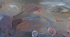 Ulrich Reimkasten, Graues Meisterstück - Stillleben, 2008, Pigmente, Acryl, Leim auf Leinwand, 70 x 180 cm, Graue Meisterstücke [2/2], Repro: Jo