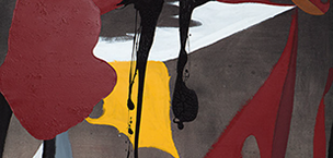 Ulrich Reimkasten, Achill, 2011, Pigmente, Acryl, Leim auf Leinwand, 150 x 140 cm, Figur [12/13], Repro: Joachim Blobel