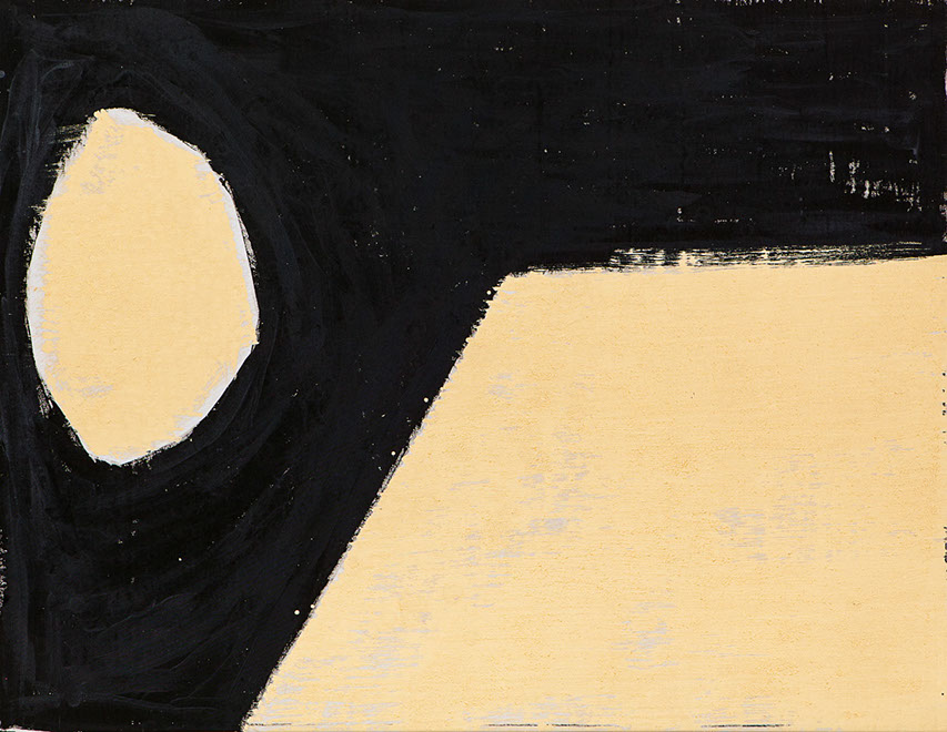 Ulrich Reimkasten, Lichtfleck, 2011, Pigmente, Acryl, Leim auf Leinwand, 135 x 175 cm, Gewebte Bilder [14/25], Repro: Joachim Blobel