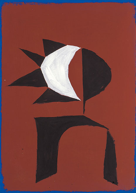 Ulrich Reimkasten, Morgenstern, 2011, Pigmente, Acryl, Leim auf Leinwand, 170 x 120 cm, Figur [2/13], Repro: Joachim Blobel