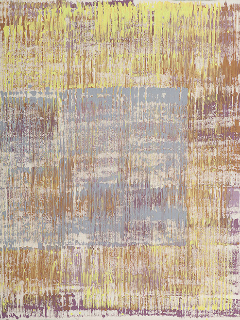 Ulrich Reimkasten, o.T. ( Abstraktes Bild ) [ 1/4 ], 2011, Pigmente, Acryl, Leim auf Leinwand, 160 x 120 cm, Gewebte Bilder [4/25], Repro: Joach