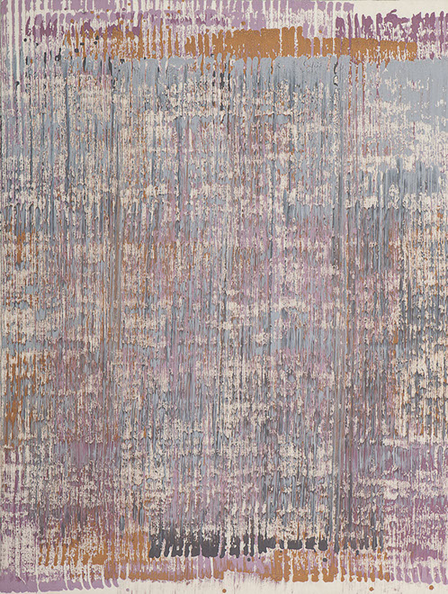 Ulrich Reimkasten, o.T. ( Abstraktes Bild ) [ 4/4 ], 2011, Pigmente, Acryl, Leim auf Leinwand, 160 x 120 cm, Gewebte Bilder [7/25], Repro: Joach