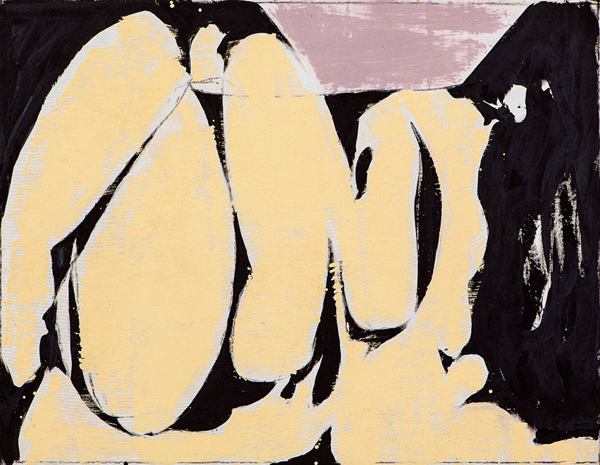 Ulrich Reimkasten, Pomona, 2011, Pigmente, Acryl, Leim, Kohle auf Leinwand, 135 x 175 cm, Gewebte Bilder [13/25], Repro: Joachim Blobel