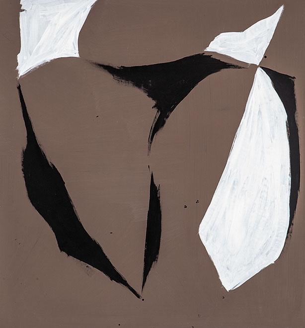 Ulrich Reimkasten, Sphären 2, 2011, Pigmente, Acryl, Leim auf Leinwand, 150 x 140 cm, Figur [8/13], Repro: Joachim Blobel