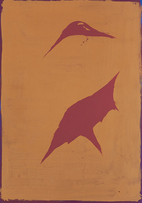 Ulrich Reimkasten, Spuren, 2011, Pigmente, Acryl, Leim auf Leinwand, 170 x 120 cm, Figur [1/13], Repro: Joachim Blobel