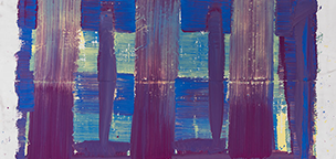Ulrich Reimkasten, Palast 3, 2015, Pigmente, Acryl, Leim auf Leinwand, 190 x 280 cm, Rot-Gelb-Blau [3/33], Repro: Jule Roehr