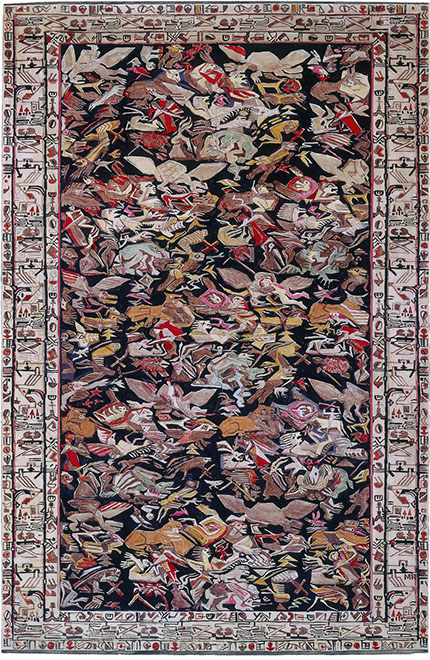 Ulrich Reimkasten, Raum 15, 2015, Pigmente, Acryl, Leim auf Leinwand, 155 x 95 cm, Rot-Gelb-Blau [23/33], Repro: Jule Roehr