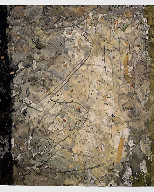 Ulrich Reimkasten, Raum 15, 2015, Pigmente, Acryl, Leim auf Leinwand, 155 x 95 cm, Rot-Gelb-Blau [23/33], Repro: Jule Roehr