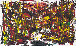 Ulrich Reimkasten, Los Coralitos, 2007, Pigmente, Acryl, Leim auf Leinwand, 170 x 280 cm, Ahnengeister [2/4], Repro: Joachim Blobel