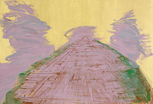 Ulrich Reimkasten, Monte Alban II, 2008, Pigmente, Acryl, Leim auf Leinwand, 110 x 160 cm, Repro: Joachim Blobel