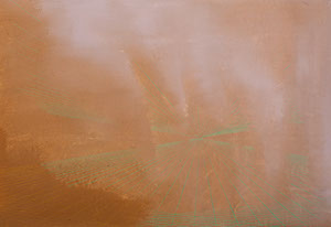 Ulrich Reimkasten, Persönliche Konstruktion in Rosa, 2008, Pigmente, Acryl, Leim, Farbstift auf Leinwand, 110 x 160 cm, Repro: Joachim Blobel
