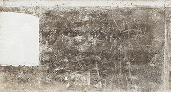 Ulrich Reimkasten, Zeitnahme 4, 2009, Staub auf grundierter Leinwand, 135 x 260 cm, Zeitforschung [4/8], Repro: Joachim Blobel