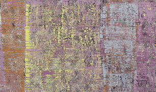 Ulrich Reimkasten, Körper, 2011, Pigmente, Acryl, Leim auf Leinwand, 130 x 220 cm, Gewebte Bilder [1/25], Repro: Joachim Blobel