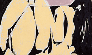 Ulrich Reimkasten, Pomona, 2011, Pigmente, Acryl, Leim, Kohle auf Leinwand, 135 x 175 cm, Gewebte Bilder [13/25], Repro: Joachim Blobel