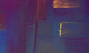 Ulrich Reimkasten, Raum 1, 2015, Pigmente, Acryl, Leim auf Leinwand, 155 x 95 cm, Rot-Gelb-Blau [9/33], Repro: Jule Roehr